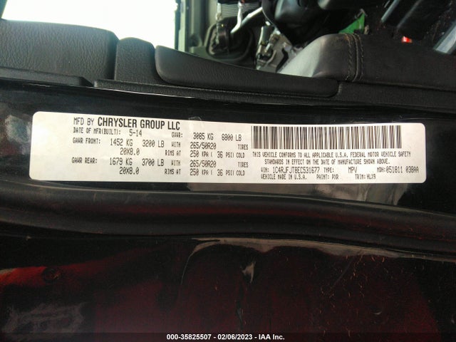 Jeep Grand Cherokee 2014 1C4RJFJT8EC531677 Image 10