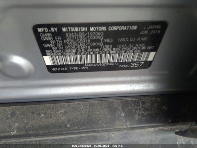 JA4AR3AU1GZ056073 Mitsubishi Outlander Sport 2.0 Es