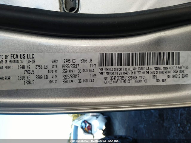 Dodge JOURNEY SE 2018 3C4PDCAB9JT521033 Image 9