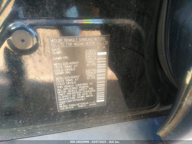 2015 Nissan Rogue, VIN: KNMAT2MT7FP514567