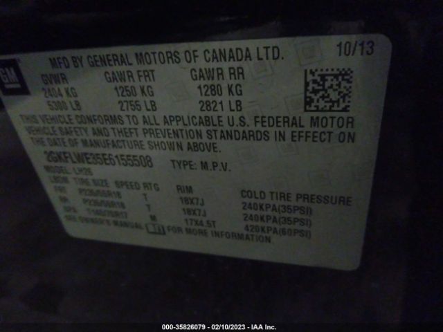 2GKFLWE35E6155508 GMC Terrain Sle
