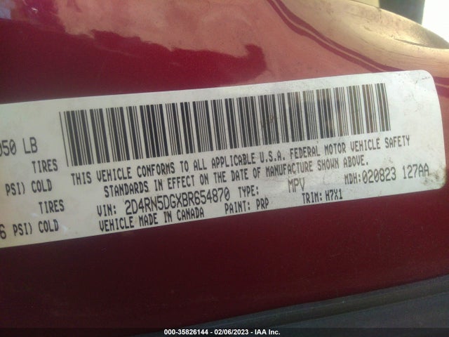 Dodge Grand Caravan Crew 2011 2D4RN5DGXBR654870 Image 10