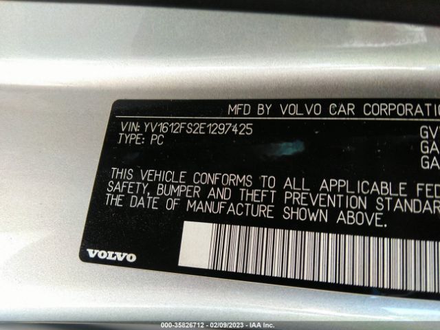 YV1612FS2E1297425 Volvo S60 T5