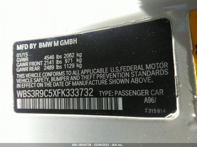 BMW M4 2015 WBS3R9C5XFK333732 Image 9