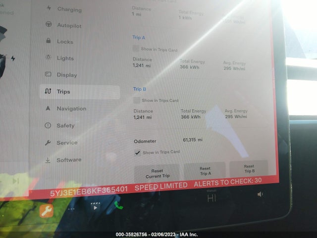 Tesla Model 3 Long Range/performance 2019 5YJ3E1EB6KF365401 Image 7