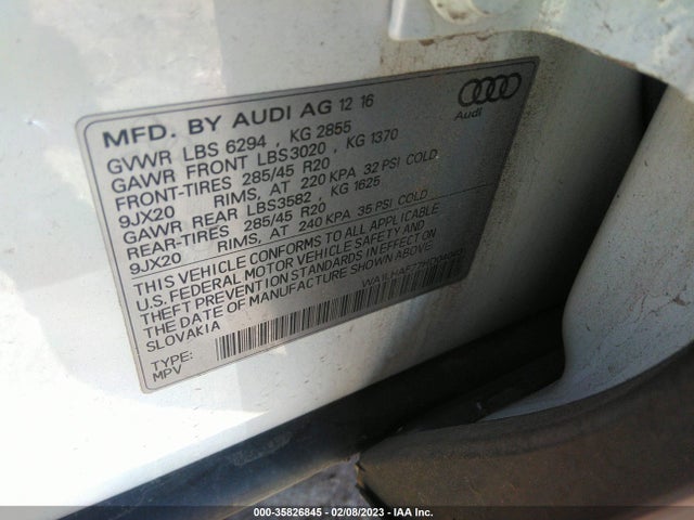 Audi Q7 Premium Plus 2017 WA1LHAF77HD040431 Image 9