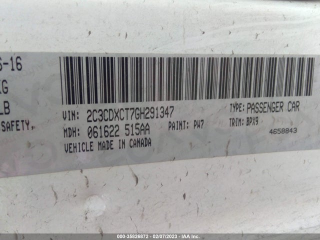 Dodge CHARGER R/T 2016 2C3CDXCT7GH291347 Image 9