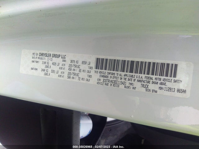3C6TRVAG3EE115421 RAM Promaster