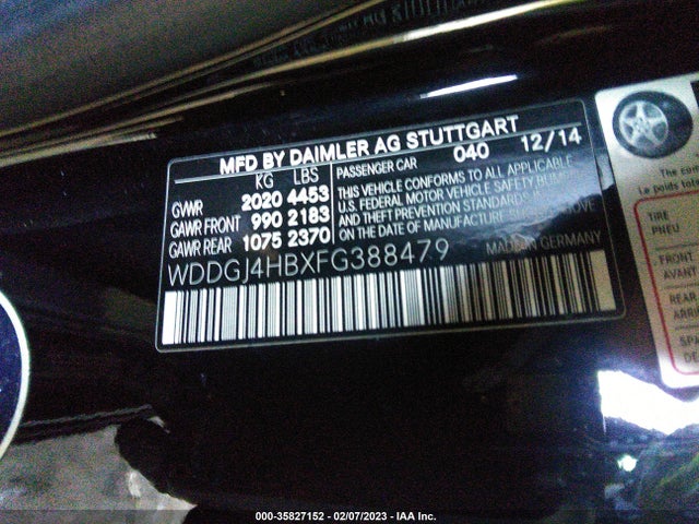2015 Mercedes-Benz C-Class, VIN: WDDGJ4HBXFG388479