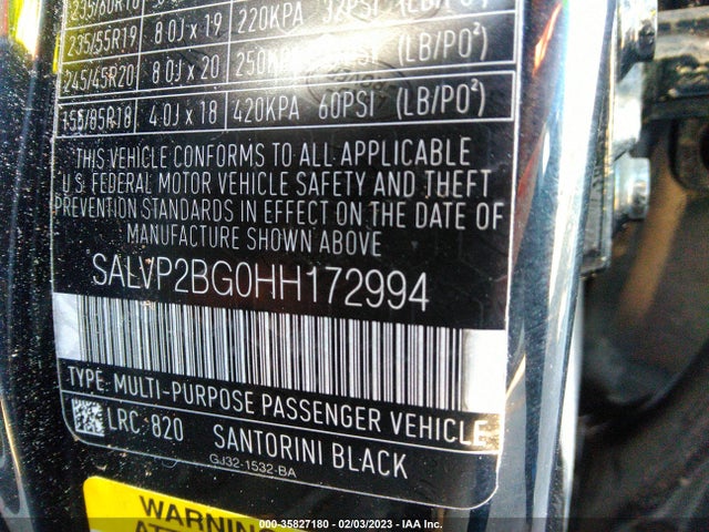Land Rover Range Rover Evoque Se 2017 SALVP2BG0HH172994 Image 11