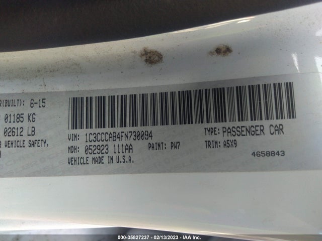 1C3CCCAB4FN730094 Chrysler 200 Limited