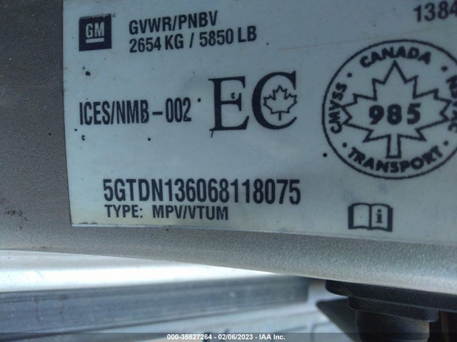 5GTDN136068118075 Hummer H3