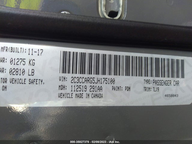 2C3CCARG5JH175100 Chrysler 300 Touring L