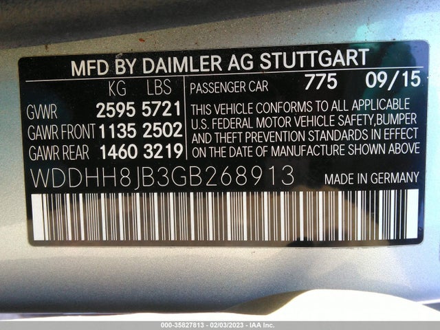 2016 Mercedes-Benz E-Class Wagon, VIN: WDDHH8JB3GB268913