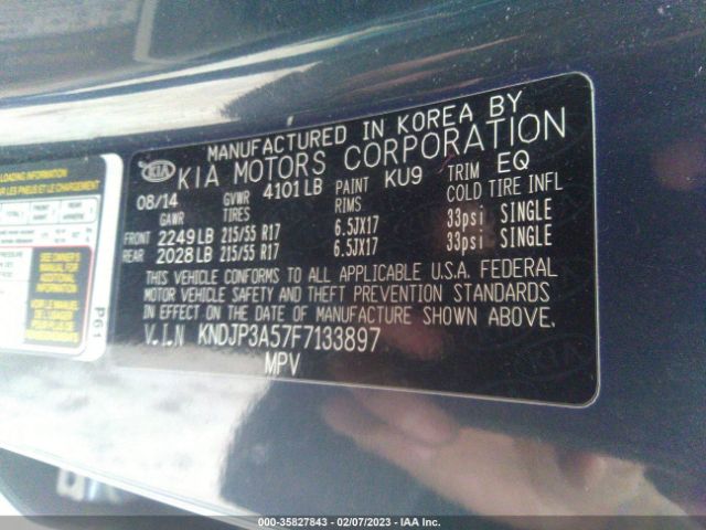KNDJP3A57F7133897 KIA SOUL +