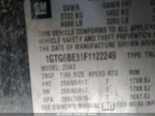 1GTG6BE31F1122249 GMC Canyon 4wd Sle