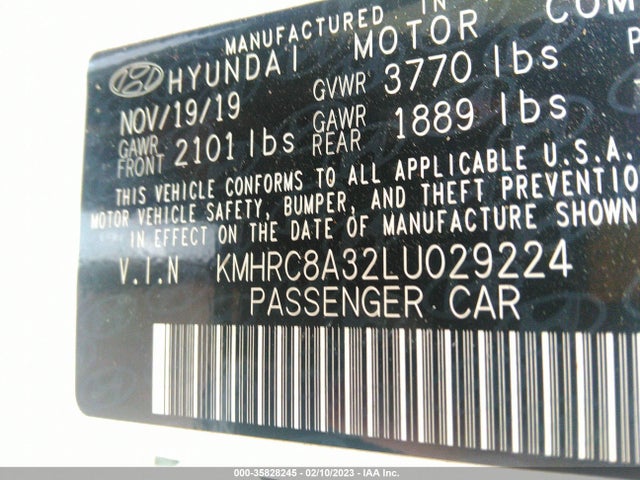 Hyundai Venue Sel 2020 KMHRC8A32LU029224 Image 10