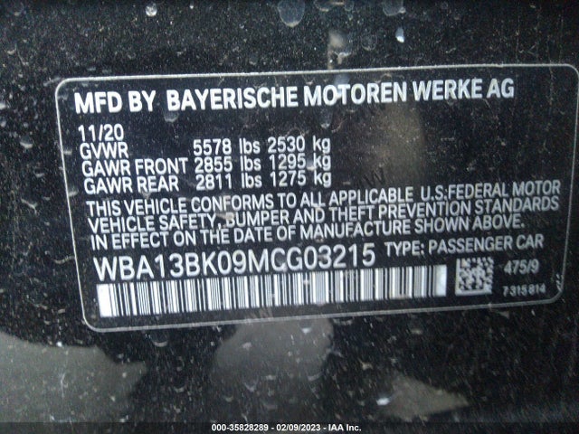 BMW 5 Series M550i Xdrive 2021 WBA13BK09MCG03215 Image 9