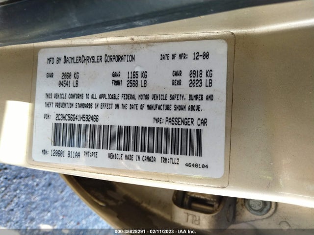 2C3HC56G41H592466 Chrysler LHS