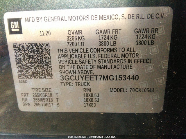 Chevrolet Silverado 1500 Rst 2021 3GCUYEET7MG153440 Image 9