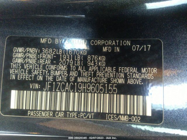 JF1ZCAC19H9605155 Subaru Brz Limited