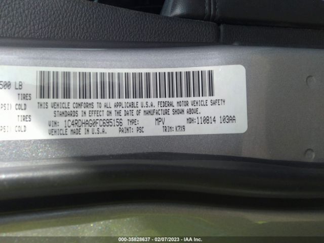1C4RDHAG0FC695156 Dodge Durango Sxt