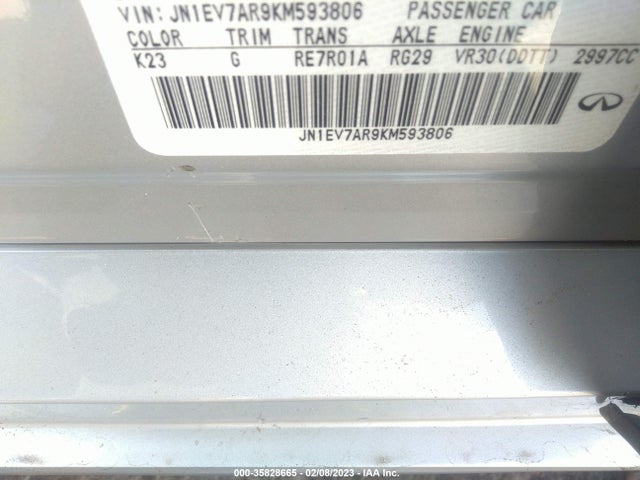 2019 Infiniti Q50, VIN: JN1EV7AR9KM593806
