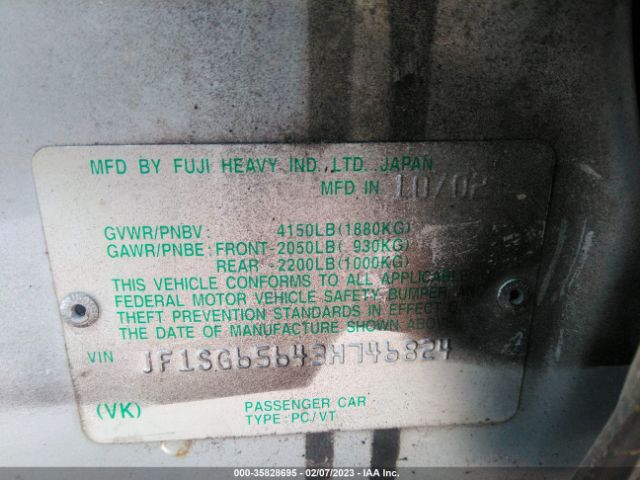 JF1SG65643H746824 Subaru Forester Xs