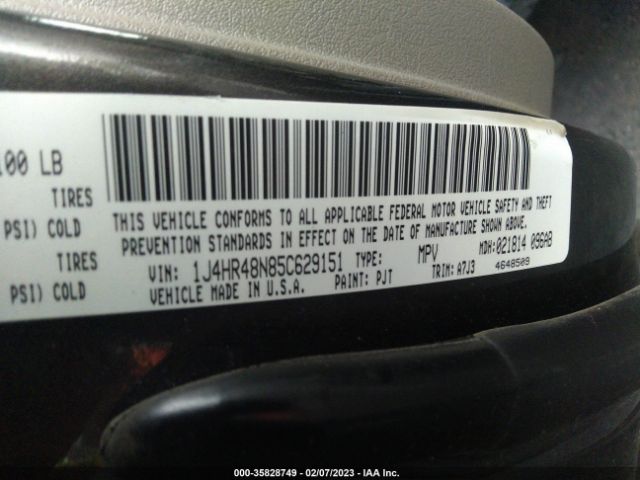1J4HR48N85C629151 Jeep Grand Cherokee Laredo