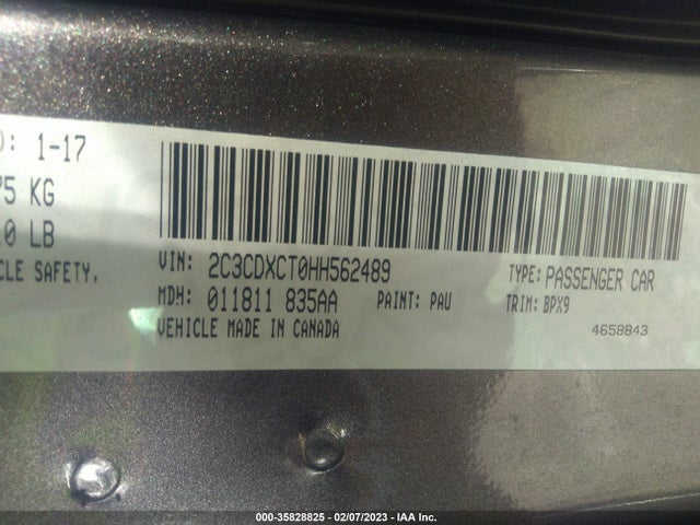 2017 Dodge Charger, VIN: 2C3CDXCT0HH562489
