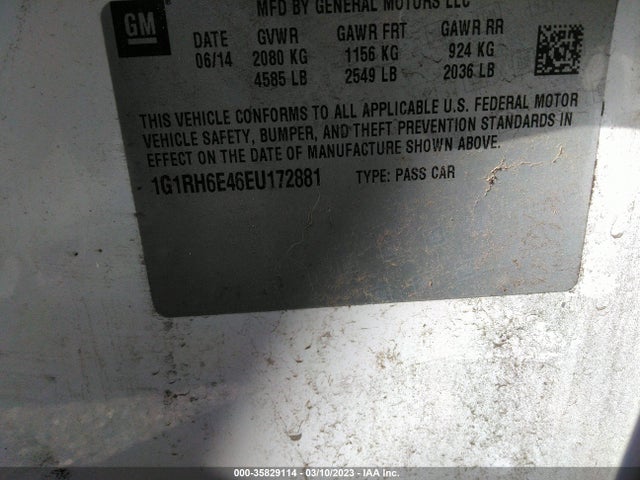 Chevrolet Volt 2014 1G1RH6E46EU172881 Image 9