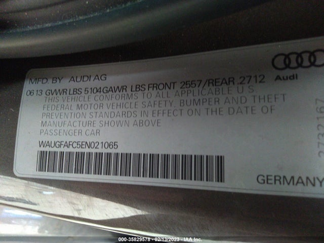 WAUGFAFC5EN021065 Audi A6 2.0t Premium Plus
