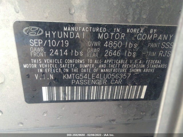 2020 Genesis G70, VIN: KMTG54LE4LU056357