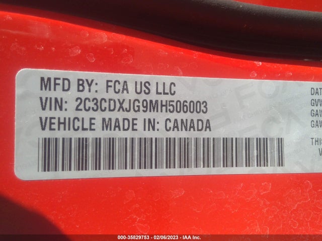 Dodge Charger Sxt 2021 2C3CDXJG9MH506003 Image 9