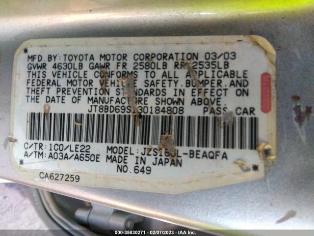 Lexus GS 300 2003 JT8BD69S130184808 Image 10