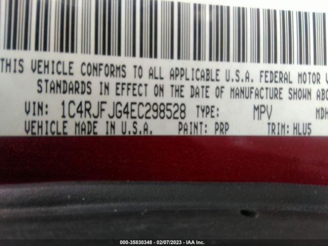 1C4RJFJG4EC298528 Jeep Grand Cherokee Summit
