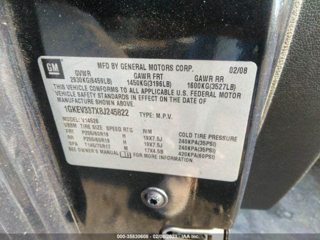 1GKEV337X8J245822 GMC Acadia Slt2
