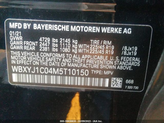 WBXYJ1C04M5T10150 BMW X2 Xdrive28i