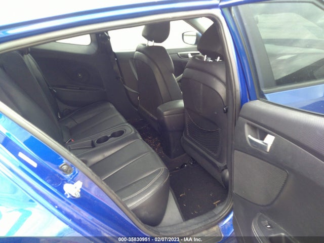 2013 HYUNDAI VELOSTER TURBO W/BLACK INT VIN: KMHTC6AE2DU165334