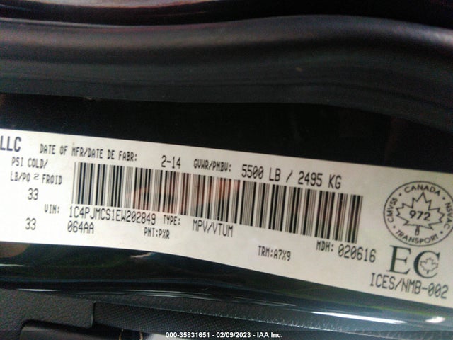 1C4PJMCS1EW202849 Jeep Cherokee North