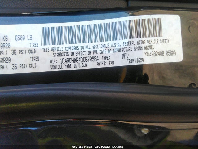 Dodge Durango Sxt 2013 1C4RDHAG4DC670984 Image 9