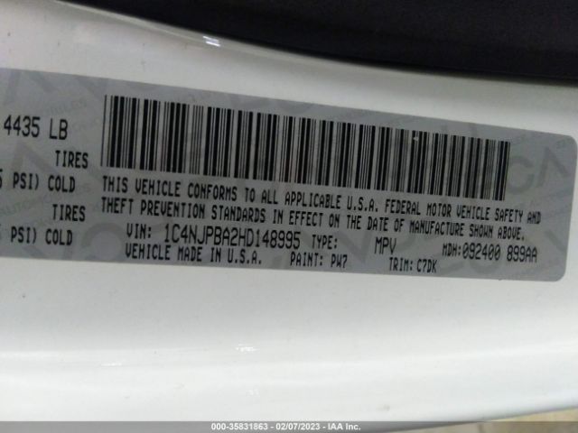 1C4NJPBA2HD148995 Jeep Patriot Sport