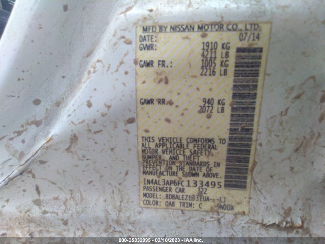 Nissan Altima 2.5 S 2015 1N4AL3AP6FC133495 Image 11