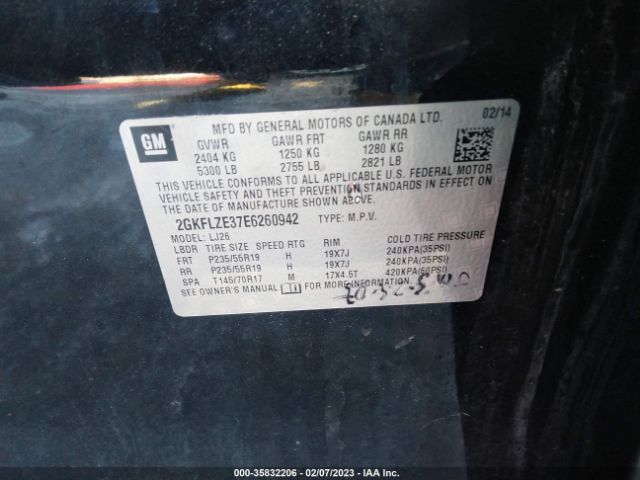 2GKFLZE37E6260942 GMC Terrain Denali