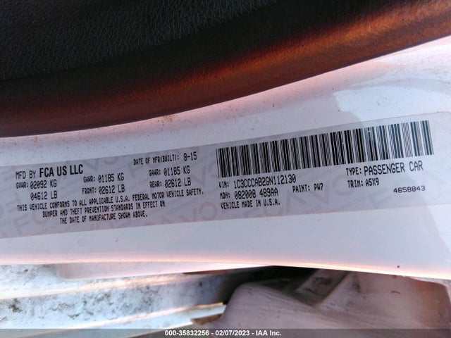 1C3CCCAB2GN112130 Chrysler 200 Limited