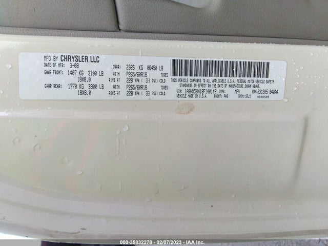 1A8HX58N18F140149 Chrysler Aspen Limited