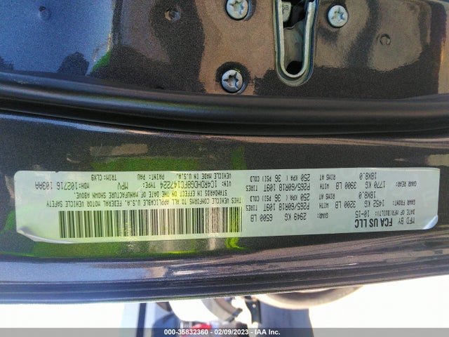 Dodge DURANGO LIMITED 2015 1C4RDHDG8FC147224 Image 9
