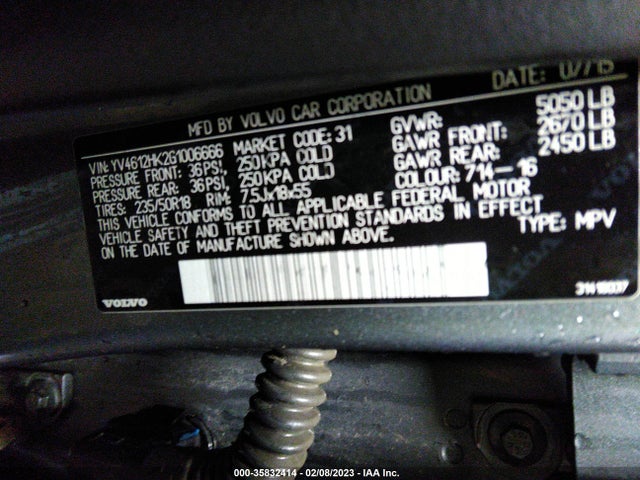 2016 Volvo V60, VIN: YV4612HK2G1006666