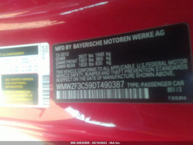 WMWZF3C59DT490387 Mini COOPER CLUBMAN
