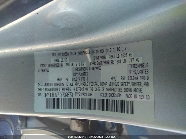 2020 Toyota Yaris, VIN: 3MYDLBJV7LY702679